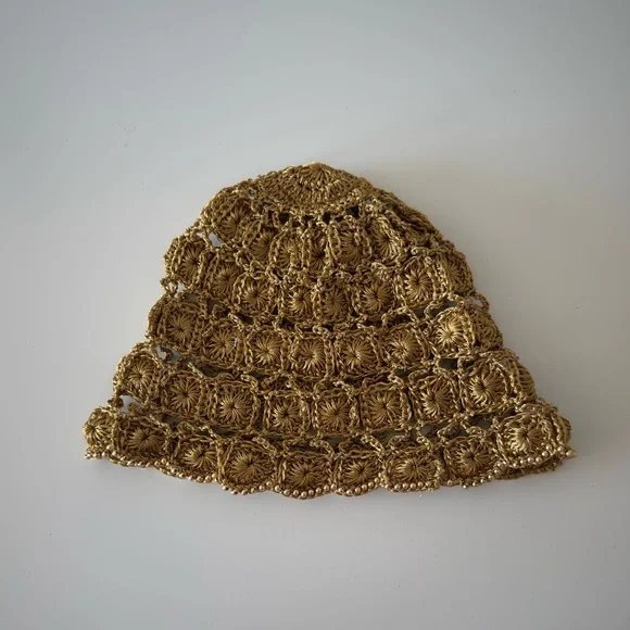 ZARA Beaded Crochet Cap - Picture 2 of 2